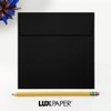 6 x 6 Square Envelopes w/Peel & Press - Black