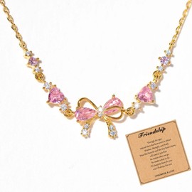 RadiVibe Bow Bracelet Gold Bracelet for Women Friendship Bracelet Best Friend Matching Jewellery Gift for Women Men Stocking Stuffers, Metal, No gemstone