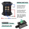 Gebildet Inline Cord Switch DPST Rocker Switch IP66 Waterproof, 20A-12VDC/16A-24VDC/20A-125VAC/16A-250VAC,