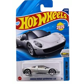 Hot Wheels Gordon Murray T.33 Diecast Car, Factory Fresh Series, 1:64 Scale, Silver