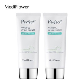 Mediflower 퍼펙트 워터풀 유브이 선에센스 50mlx2개 Perfect Waterful UV Sun Essence 50ml x 2 pcs