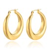 FDCGAS Earrings - 1 Pair of Hoop Earrings for Women,