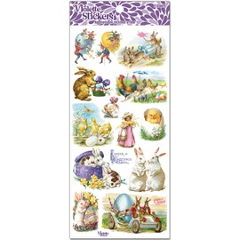 Victorian Easter Stickers by Violette Stickers, Pink