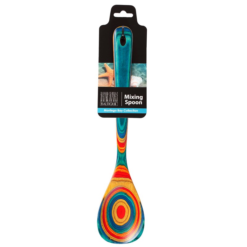Baltique Montego Bay Collection 12-1/2" Wooden Cooking Spoon, Safe for