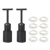 sourcing map 10pcs E14 Socket Ring Removal Tool T Type