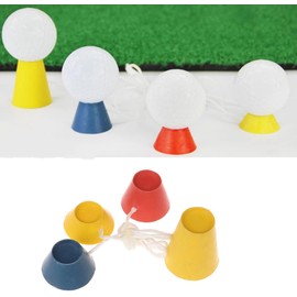 Jizlan 1 Set Winter Golf Tees,Rubber Golf Tees with 4 Different Heights for Frosty Days Hard Ground Home Driving Range Mat Training Practice Kits,Prevent Loss Golf Ball Holder,Golf Accessory