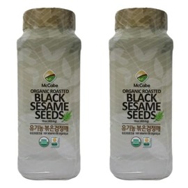 McCabe Organic Roasted Black Sesame, 1 lb (16 oz) (2 Packs), USDA Organic Certified, CCOF Certified Organic, Roasted & Packed in USA