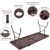 Patiojoy 6' Folding Table Rattan Portable Indoor Outdoor Picnic Party