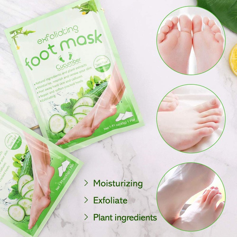 5 Pairs Foot Mask Callus Socks Foot Peel Off Mask