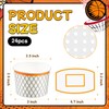 LYART 24Pieces Basketball Hoop Snack Cups for Basketball Birthday Party