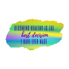 Girls Best Decision I Have Ever Made Uplifting Quote Wall Decal Decoration Lasts Years and Easily Removable - Size: 10 in(W) x 5 in(H)