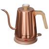 Nueve&Five Gooseneck Electric Kettle with Thermometer, Copper Tea Kettle with