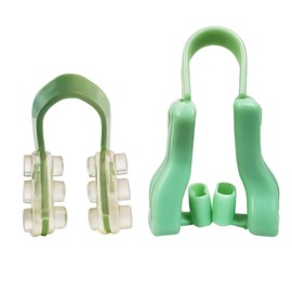 Healeved 1set U-Type Nose Clips for Night Sleep Silica Gel Nasal Splint for Women Comfortable Fit Easy to Wear Combination Design