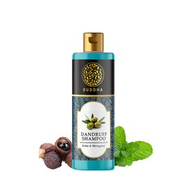 Buddha Natural Dandruff Shampoo (200 ml) - 100% Ayurvedic and Natural - Helps with Dandruff, Itchy Scalp, White Flakes - Ideal for All Hair Types