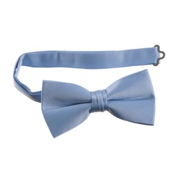 Tuxgear Boys Pre-Tied Bow Tie and Pocket Square Set – Formal Satin Accessory (Light Blue)