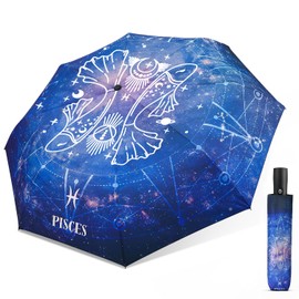 ECOBRELLA Travel Folding Umbrella with Constellation Pattern-Gift for Women and Kids