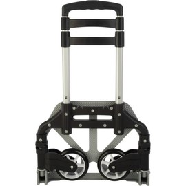 Folding Hand Truck - Dolly Cart with 154lb Capacity - Lightweight and Compact Aluminum Folding Cart with Telescoping Handle for Moving by Stalwart