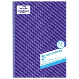 Avery Zweckform 427 Cash Book A4 / 2 x 50 Sheets