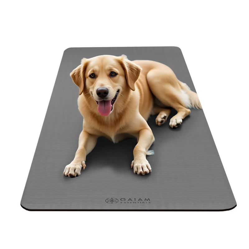 Gaiam Essentials Thick Yoga Mat Fitness & Exercise Mat with