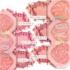Mirsist Tricolor Heart Shape Baked Blush Cheek, 0.6 oz (16