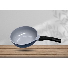 |MADE IN KOREA| 9" Ceramic Coating Interior and Exterior Cooking Wok, Pan Set