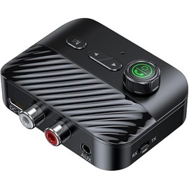 Bluetooth 5.3 Audio Receiver Transmitter Wireless Audio Adapter RCA/AUX/TF Card/U Disk for Headphones/Speakers/TV/PC/Car