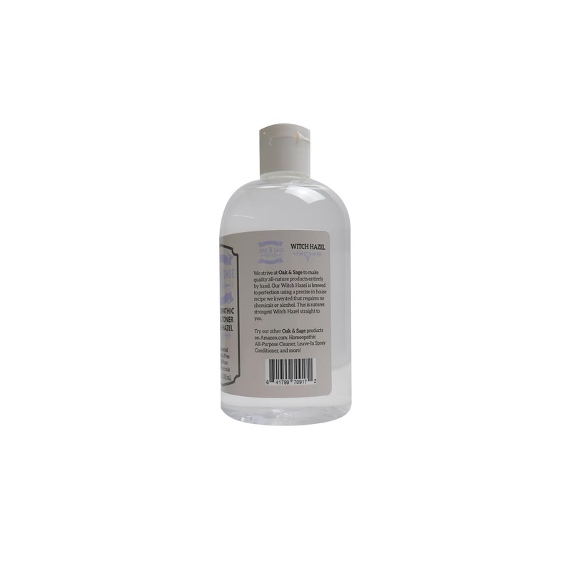 Oak & Sage Homeopathic Facial Toner Witch Hazel Unscented -