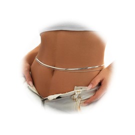 Generic Women's Silver Layered Waist Chain - 36.5 Inches Alloy, Perfect for Women, Fashion Enthusiasts, Party-Goers, Festival Attendees