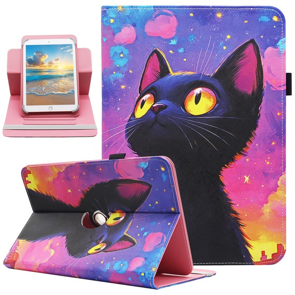 Universal 10 10.1 Inch Android Tablet Case, Dluggs 360 Degree