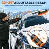 [2026 Upgraded 39" Extendable Snow Brush & Ice Scraper for