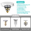 Sink Plug, Universal Pop Up Plug, Sink Drain Strainer, Drain