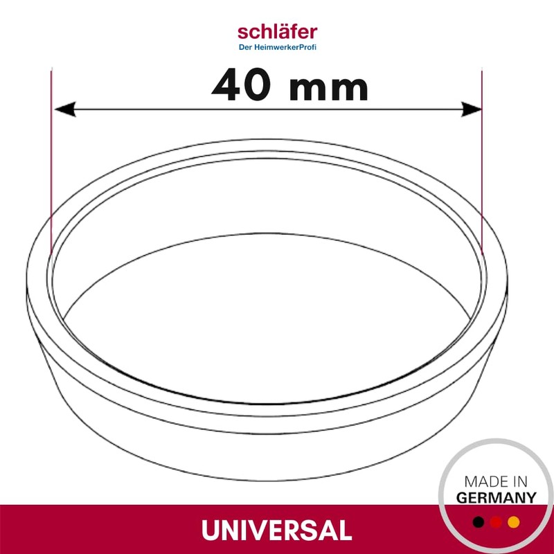 Schläfer | 189610 Sink Siphon Seals Kitchen Sink Hydraulic Seal