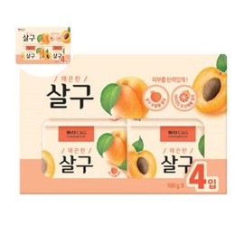 LG Life & Health Soap Dongsan Apricot 2+2 packs / 비누 동산 살구 2+2입
