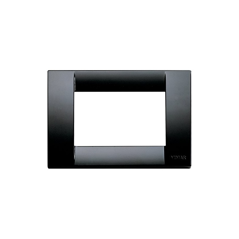 VIMAR Classic Plate, 3 Positions, Technopolymer Black