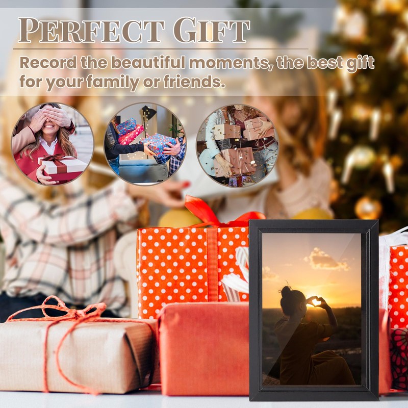 5 Hinged Picture Frame, 5" x 7" Folding Photo Frame
