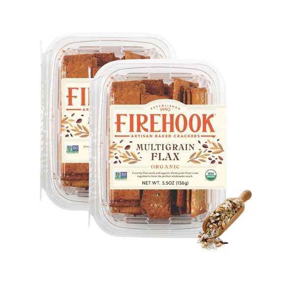 Firehook Multigrain Flax Crackers – Artisan Baked, Uniquely Crunchy &