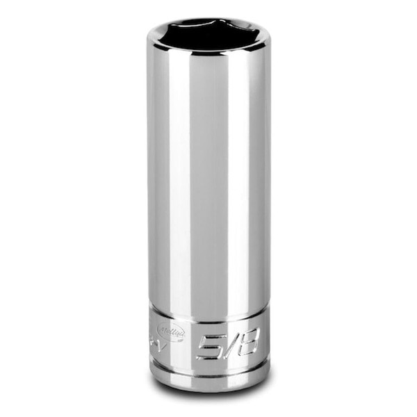 3/8 in Drive 5/8 in 6-Point SAE Deep Socket, Mfr: