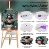 Qiukoo Paint by Numbers Adults - Funny Monkey Motif on