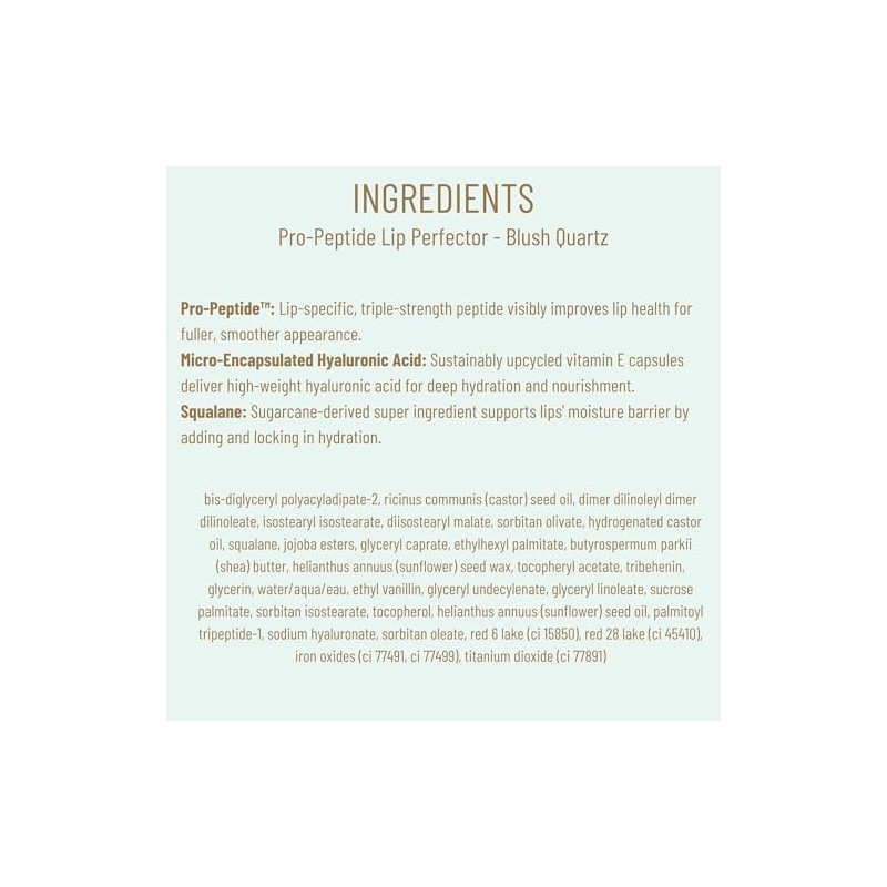 BIOSSANCE Biossance, Pro-PeptideTM Lip Perfector, tratamiento con escualano + péptidos