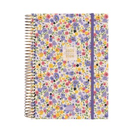 Finocam – Spiral 18-Month Planner 2025-2026 2 Days per Page July 2025 – December 2026 (18 Months) Girl International