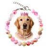 KUDES Valentine's Day Dog Collar - 20mm Chunky Bubblegum Pink