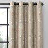 Light Brown and Silvery 100% Blackout Jacquard Geometric Pattern Curtains,52