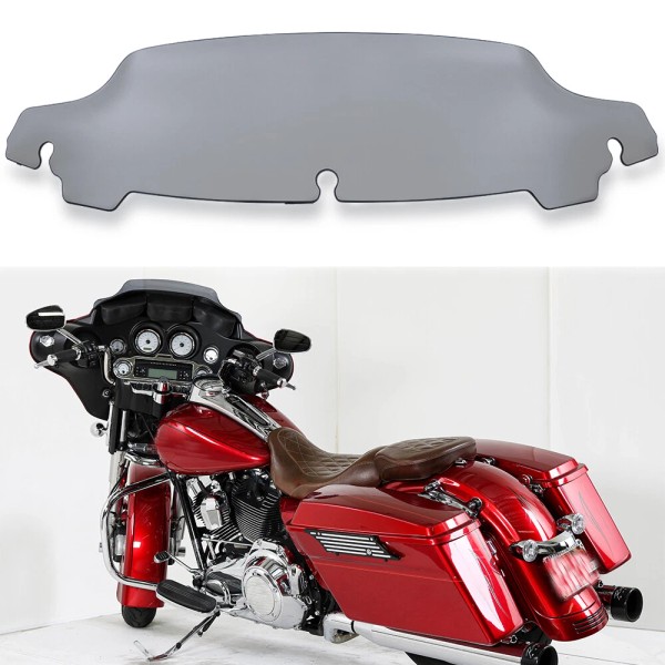 KEEPDSGN Motorcycle Smoke 4.5" Windshield For Harley Davidson FLHTC Electra