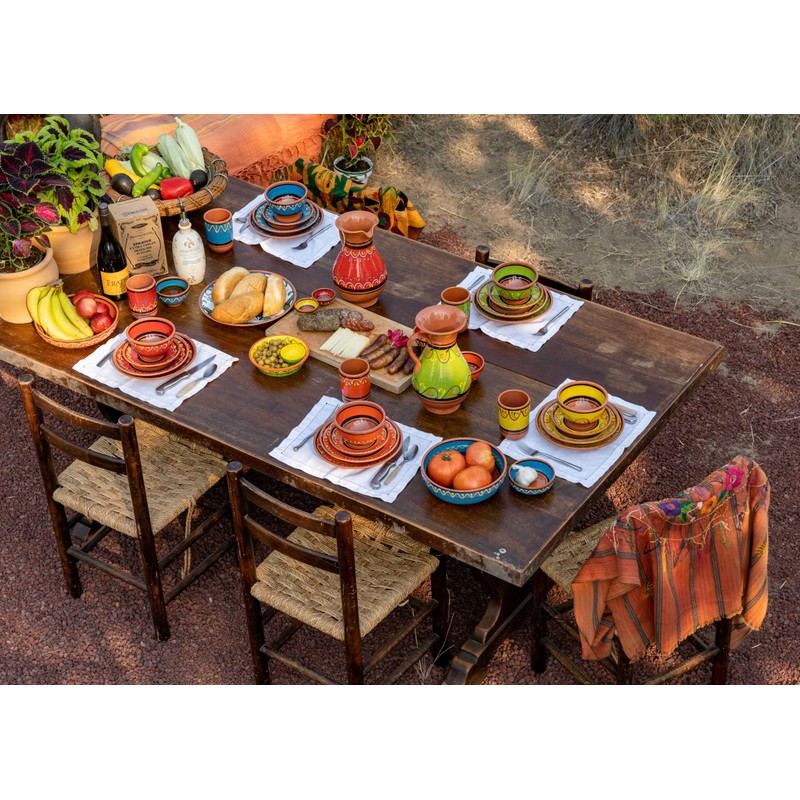 Cactus Canyon Ceramics Spanish Terracotta Small Serving Dish, Orange