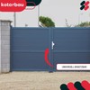 KOTARBAU® Door Handle Set 92 mm Long Plate White Profile
