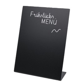 HMF 46430 Table Stand Chalkboard | L-Stand | DIN A6 | Black