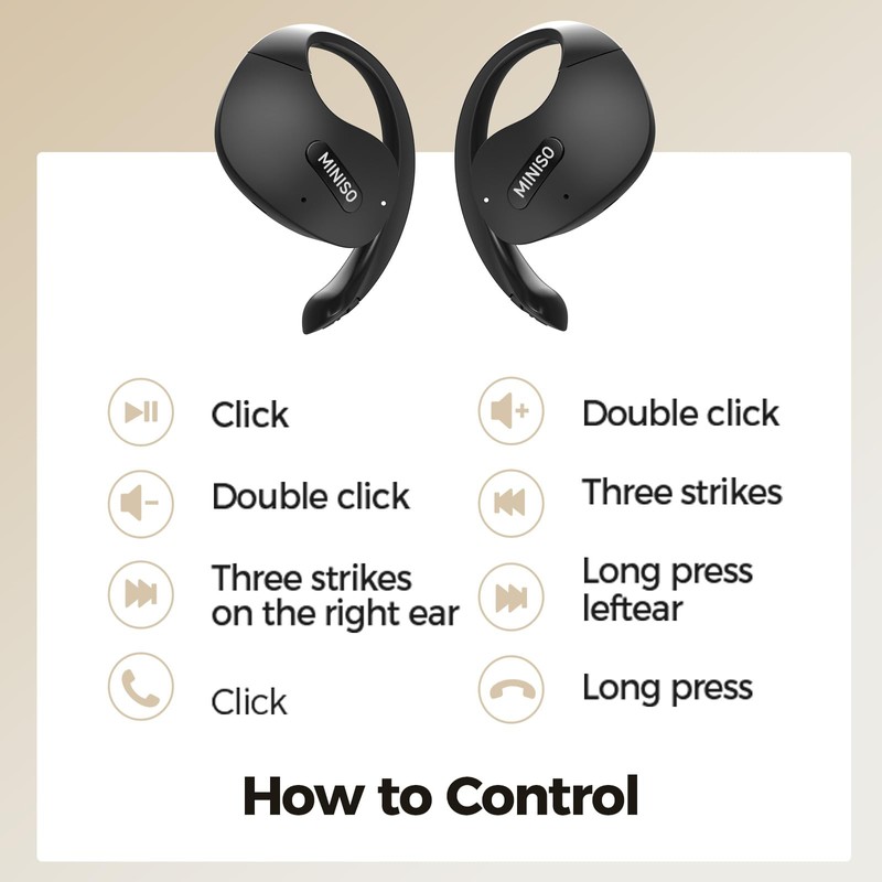 MINISO X15 PRO Translation Earbuds Real Time Open Ear Bluetooth