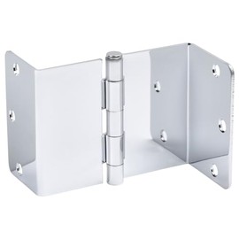 3 Pack - Cosmas Polished Chrome Swing Clear Handicap Door Hinge 3.5" Inch with 1/4" Inch Radius Corners - 58030