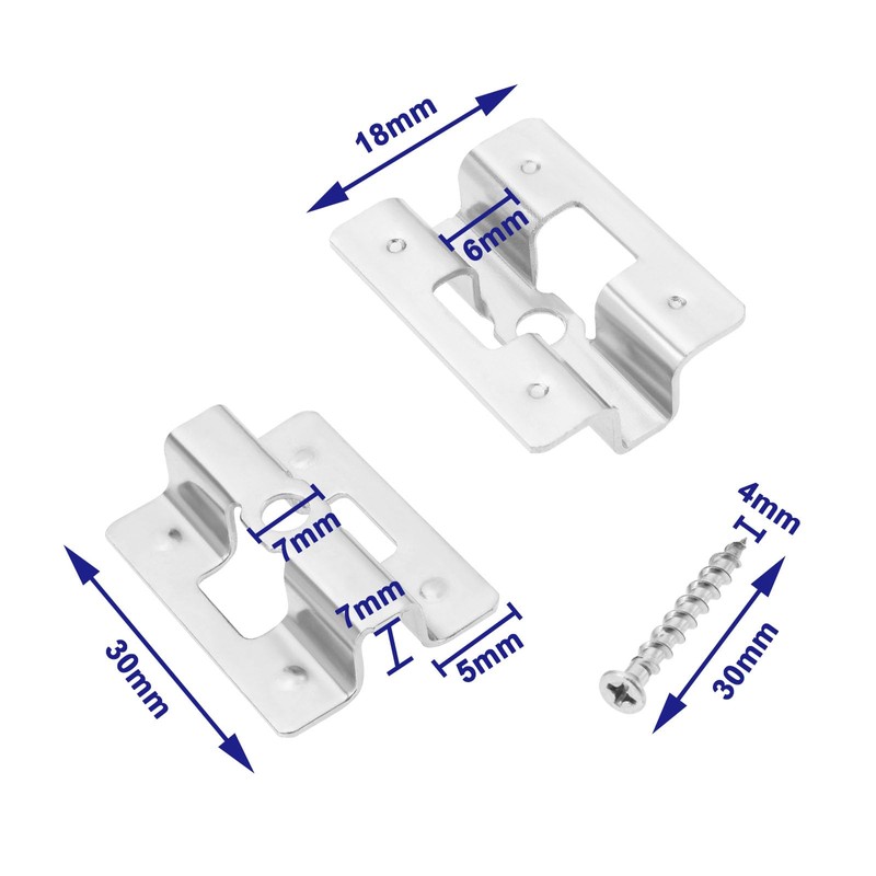 LT Easiyl Pack of 100 Stainless Steel Patio Clips Composite