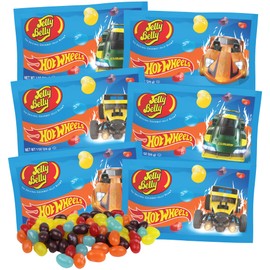 Hot Rod Themed Jelly Beans, Assorted Fruit Flavored Candies, Easter Basket Stuffer Gifts, 1 Ounce (Pack of 6)